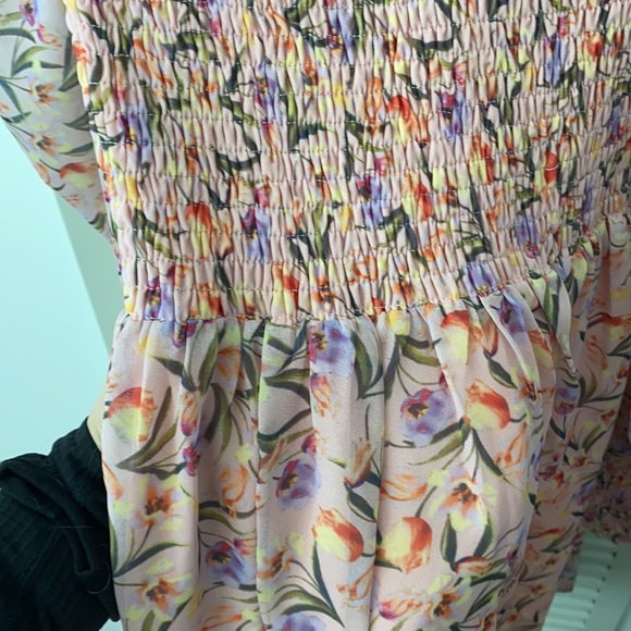 NWT light pink, floral dress - Picture 5 of 9